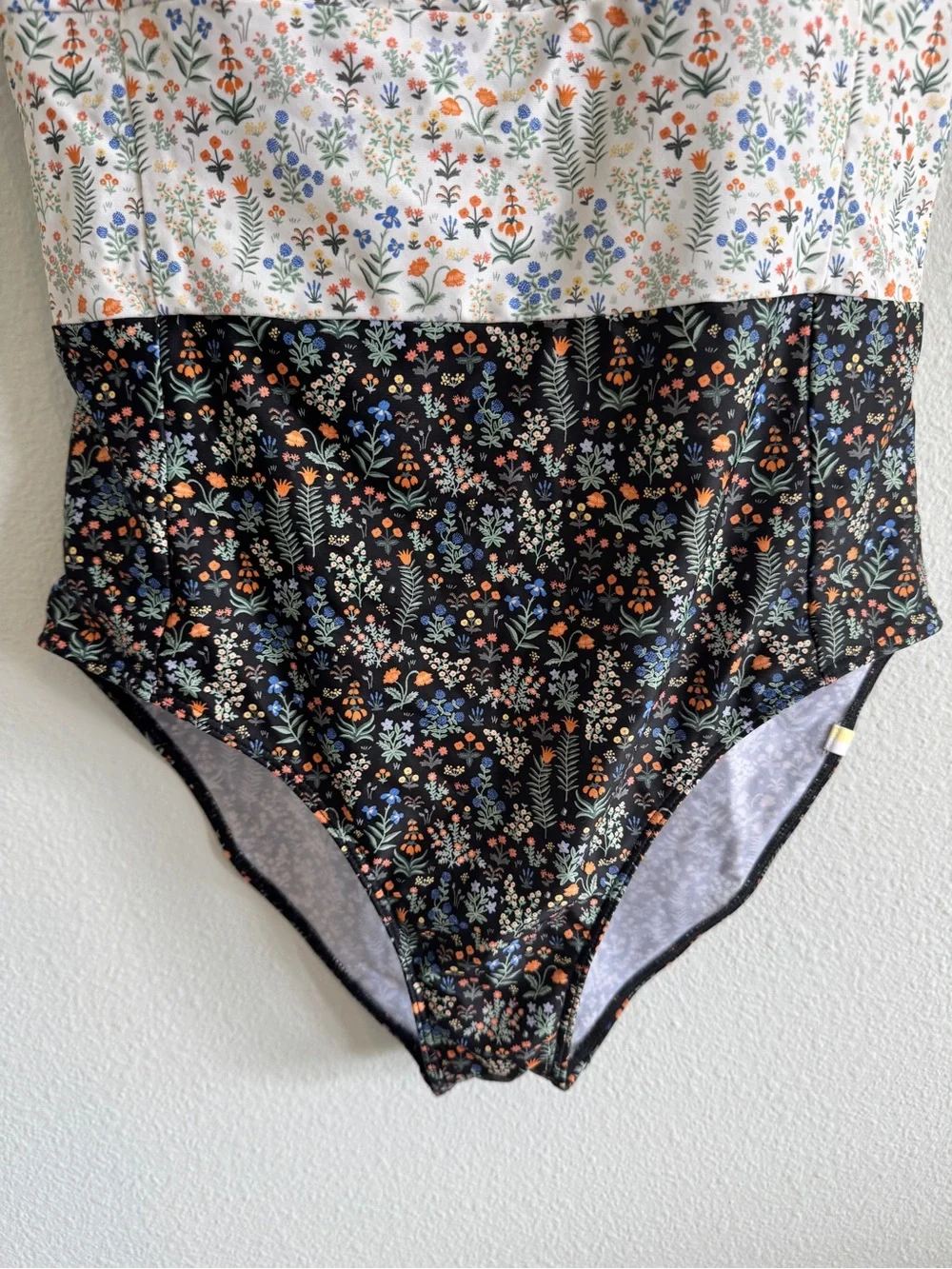 Summersalt Rifle Paper Co Floral Ruffle Strap One-Piece Swimsuit Size 10